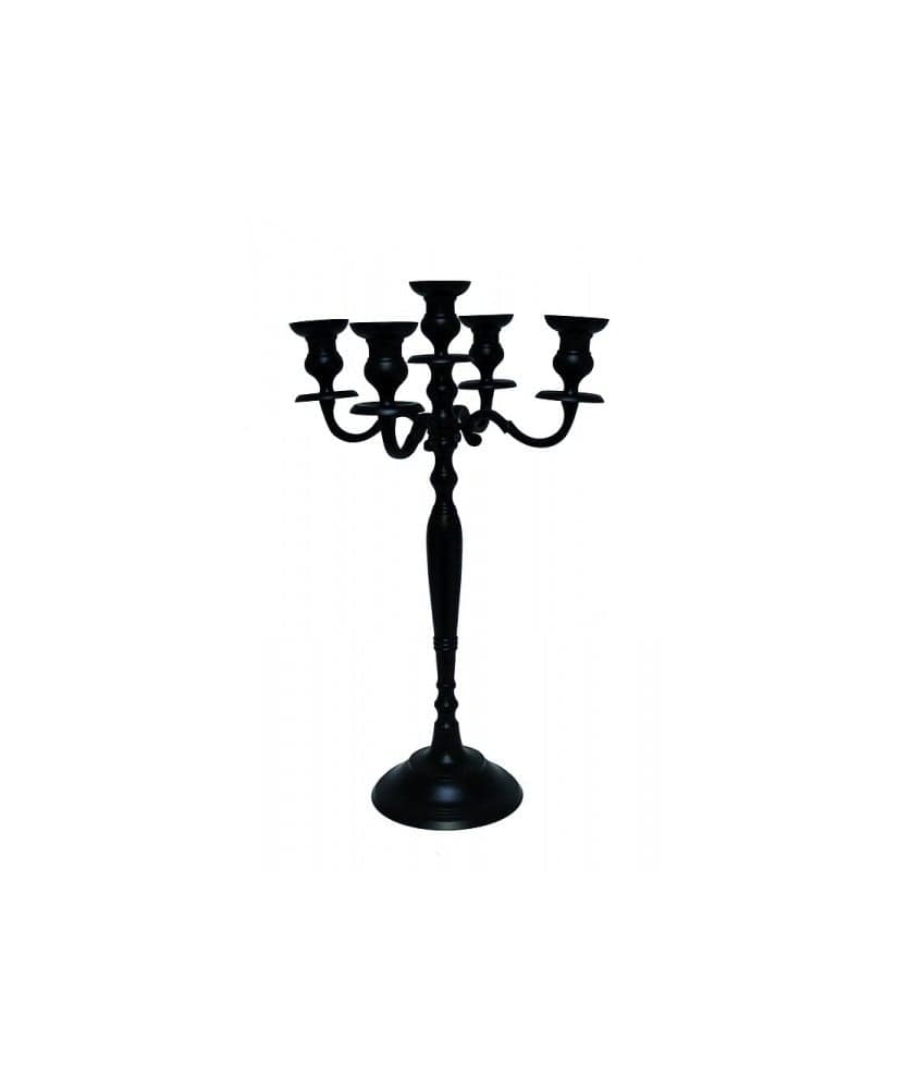 LOCATION Chandelier NOIR 60 cm AVEC BOUGIES